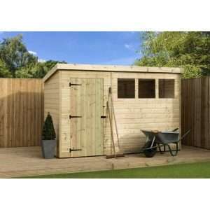 10x6 Pent Wooden Shed