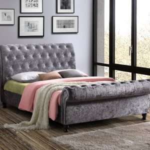 Katie Upholstered Sleigh Bed
