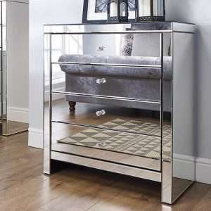 Norman Mirrored Chest of Drawers