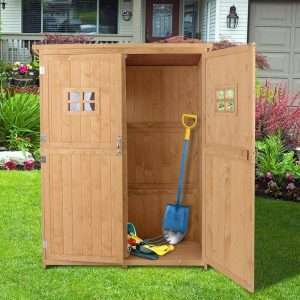 Flat Wooden Tool Shed