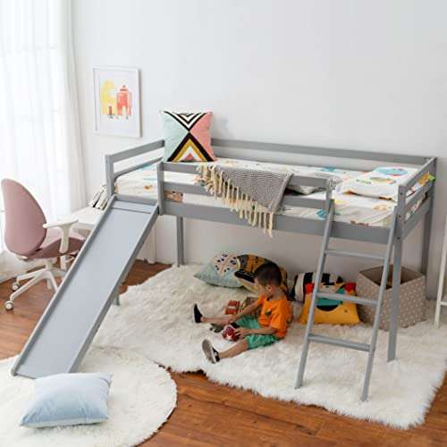 mid sleeper bed with slide