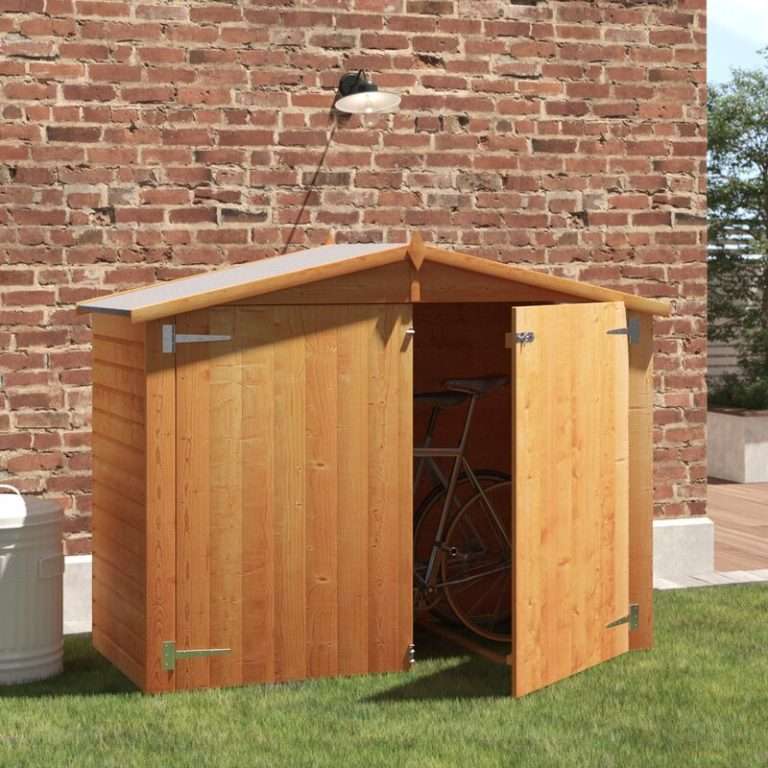 velo 5x7 metal bike shed