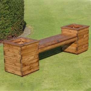 Acel Wooden Planter Bench