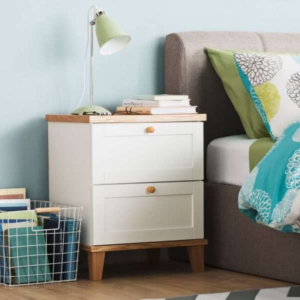 Alissa White Bedside Table