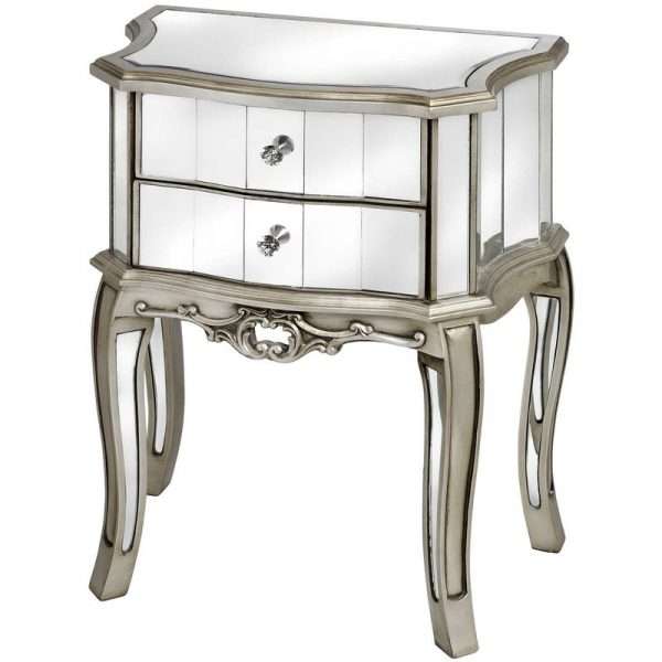 Argente Mirrored Bedside Table