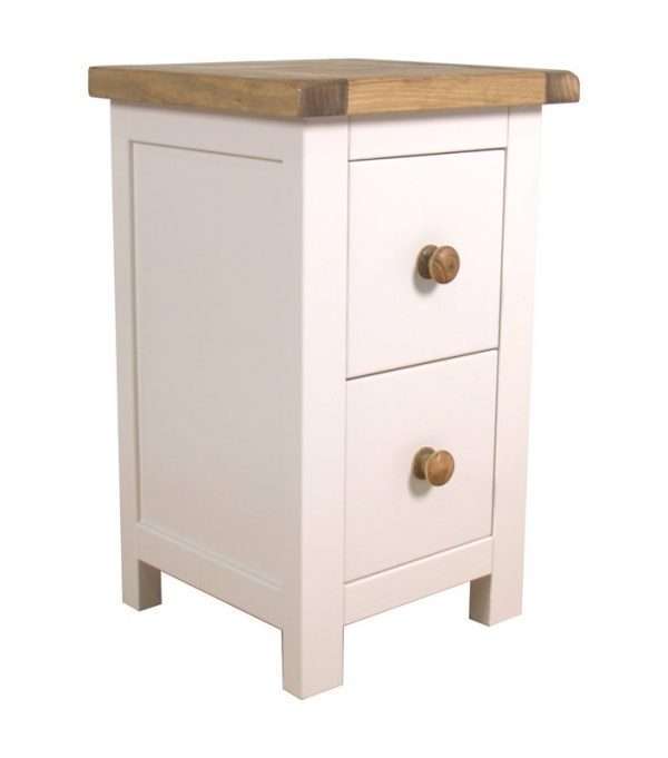 Bungalow White Bedside Table