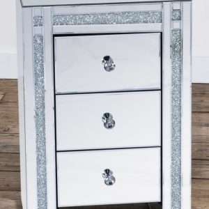 Claude Mirrored Bedside Table