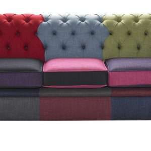 Colourful 3 Seater Chesterfield Sofa