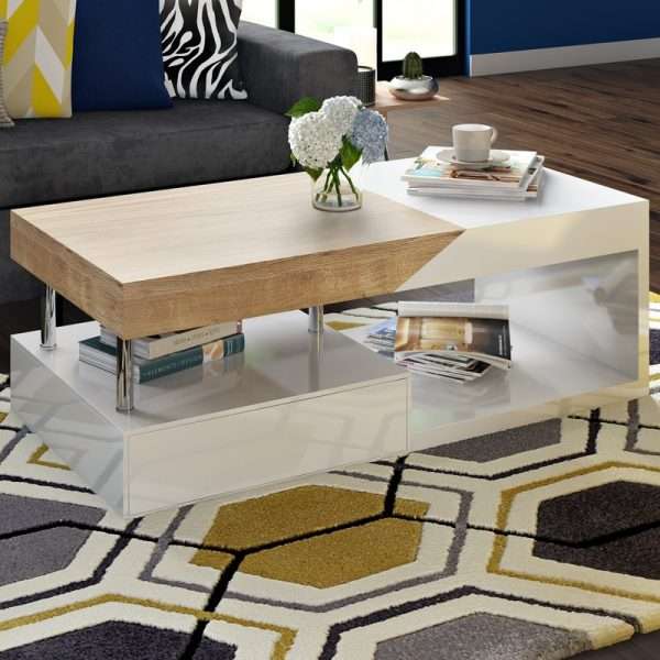 Earthcott Green Coffee Table with Storage