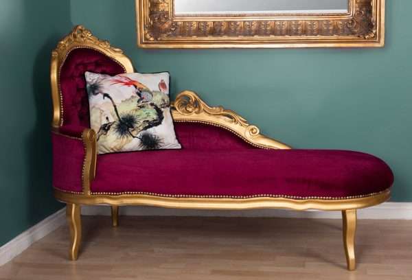 French Louis Chaise Lounge