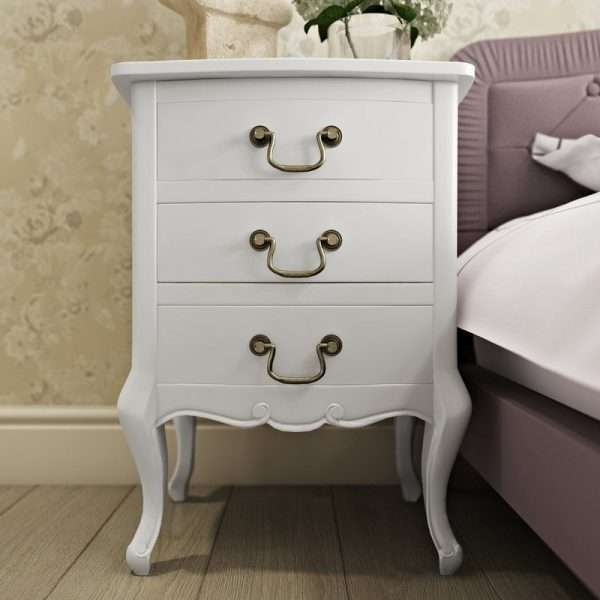 Lemaire 3 Drawer Bedside Table