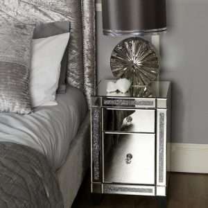 Ramos Mirrored Bedside Table