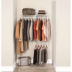 Shelf Track Clothes Storage System