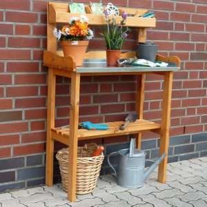 Potting Table with Shelves